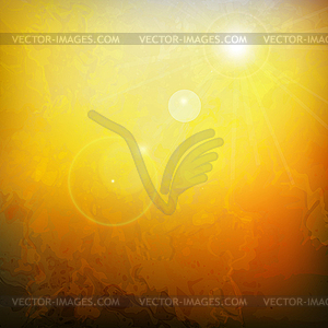 Hot summer abstract background - vector clip art