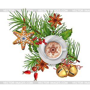 Christmas Festive Decoration - vector image