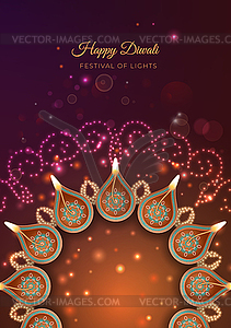 Diwali Festival Background - vector clip art