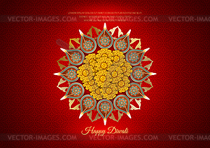 Diwali Festival Background - vector clipart