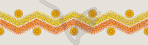 Seamless Flower Rangoli Pattern - vector clipart