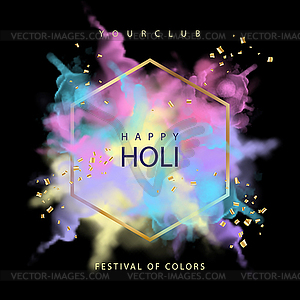 Happy Holi Background - vector clipart