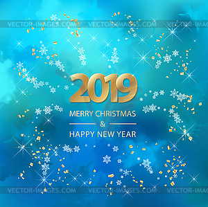 Christmas New Year Background - vector clipart