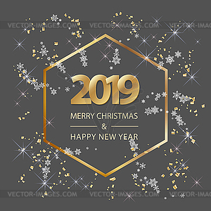 Christmas New Year Background - vector clipart