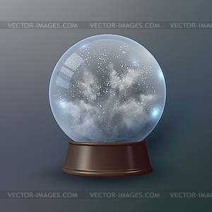 Snow Globe - royalty-free vector image