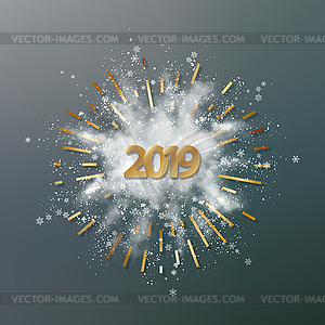 Christmas New Year Background - vector clip art