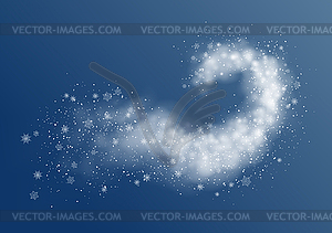 Abstract Snow Blizzard - vector clip art