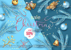 Christmas Sale Banner - vector image