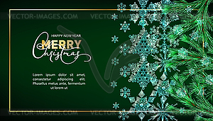 Merry Christmas Background - royalty-free vector clipart