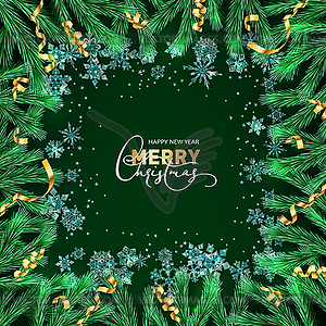 Merry Christmas Background - vector image