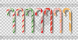 Christmas Candy Sticks - vector image