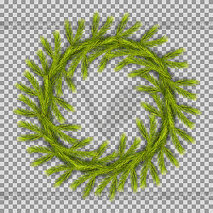 Traditional Christmas Wreath - vector image