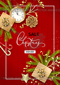 Festive Christmas Background - vector clipart