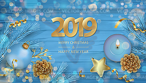 Festive Christmas Background - vector image