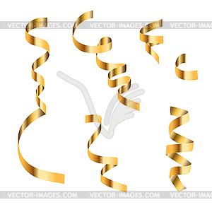 Swirled Party Streamers - vector image