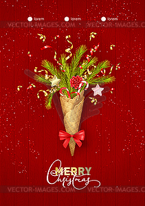 Festive Christmas Background - vector clipart