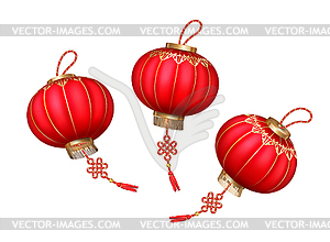 Chinese Paper Lanterns - vector image