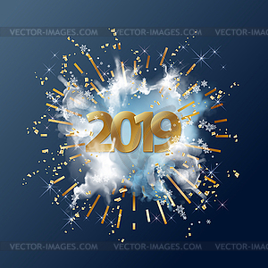 Christmas New Year Background - vector image