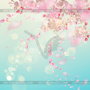 Spring Blossom Background - vector image