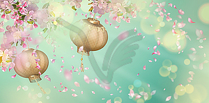 Spring Festival Background - vector clip art