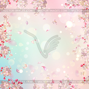 Spring Blossom Background - vector clip art