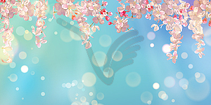 Spring Blossom Background - vector image