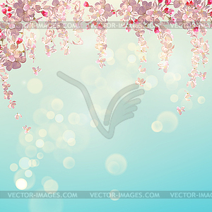 Spring Blossom Background - royalty-free vector clipart