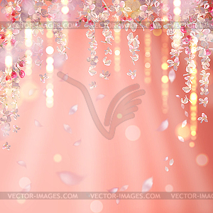 Spring Blossom Background - vector image