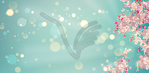 Spring Cherry Blossom - vector EPS clipart