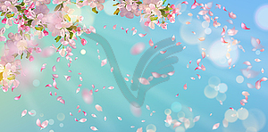 Spring Blossom Background - vector clip art