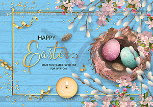 Easter Holiday Background - vector image