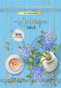 Spring Sale Poster - vector clip art