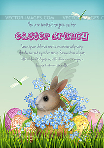 Happy Easter Card - vector EPS clipart