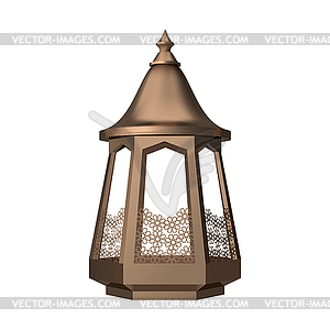 Ornamental Arabic Lantern - vector EPS clipart