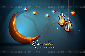 Ramadan Kareem Background - vector clipart