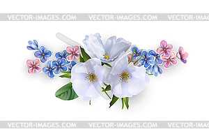 Beautiful Flowers - vector image