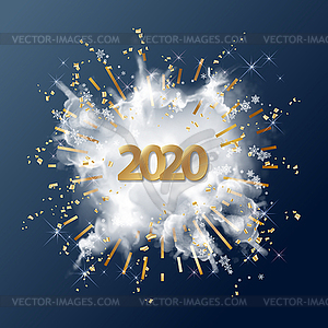 Christmas New Year Background - vector image