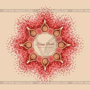 Diwali Festival Background - vector clipart