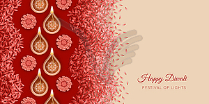 Diwali Festival Background - vector clip art