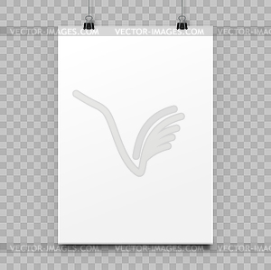 White Sheet of Paper - vector clip art