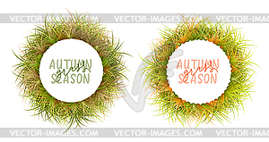 Grass Frame - vector EPS clipart