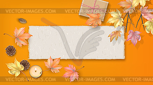 Abstract Autumn background - vector clip art