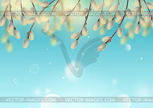 Spring Natural Background - vector clipart