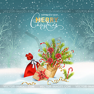 Christmas Holiday Background - vector clipart