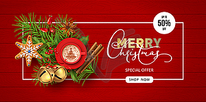 Christmas Sale Banner - vector clipart