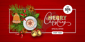 Christmas Sale Banner - vector image