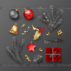 Set of Christmas - vector clip art