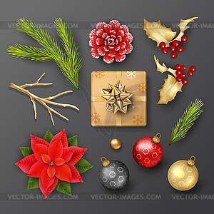 Set of Christmas - vector clip art