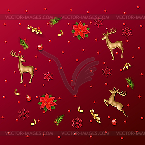 Holiday New Year Background - vector image