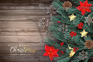 Festive Christmas Background - vector clipart